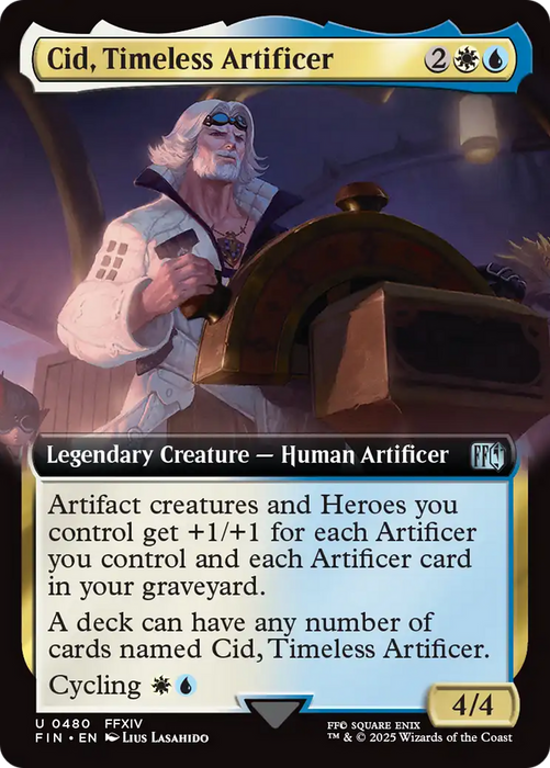 Cid, Timeless Artificer (FIN-480) - uncommon: (Extended Art) - Foil