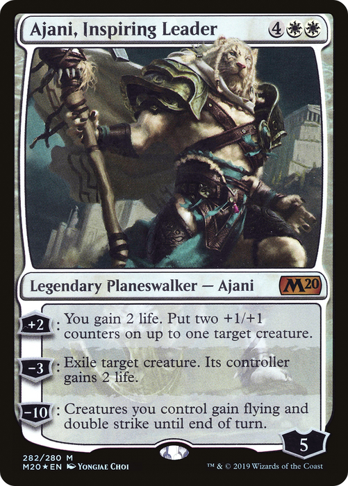 Ajani, Inspiring Leader (M20-282) - mythic - Foil