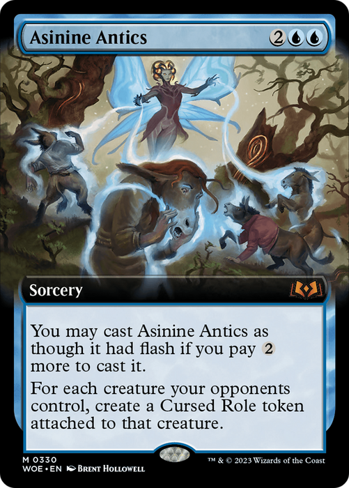 Asinine Antics (WOE-330) - mythic: (Extended Art) - Foil