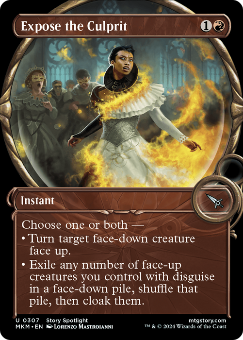 Expose the Culprit (MKM-307) - uncommon: (Showcase) - Foil
