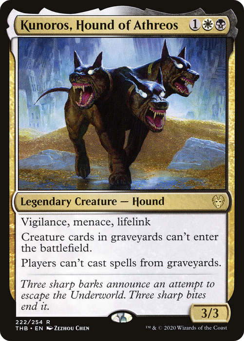 Kunoros, Hound of Athreos (THB-222) - rare - Foil