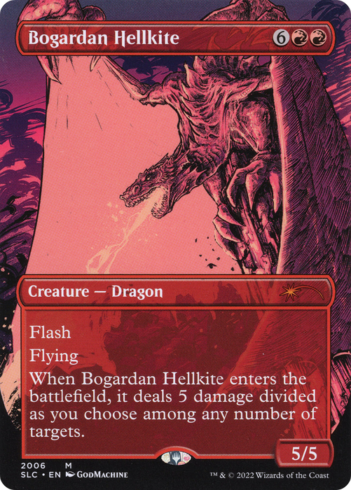 Bogardan Hellkite (SLC-2006) - mythic (Borderless) - Foil