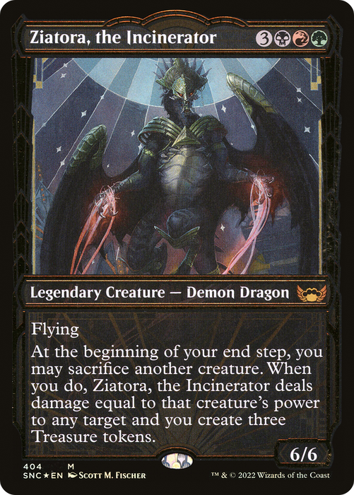 Ziatora, the Incinerator (SNC-404) - mythic: (Showcase) - Foil