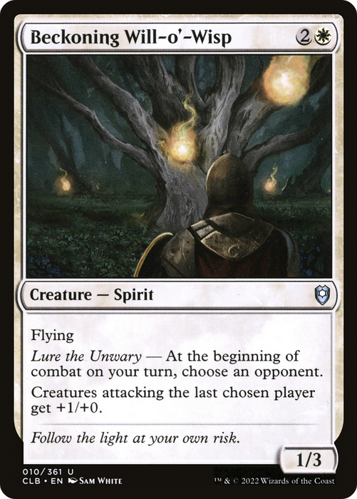 Beckoning Will-o'-Wisp (CLB-010) - uncommon - Foil
