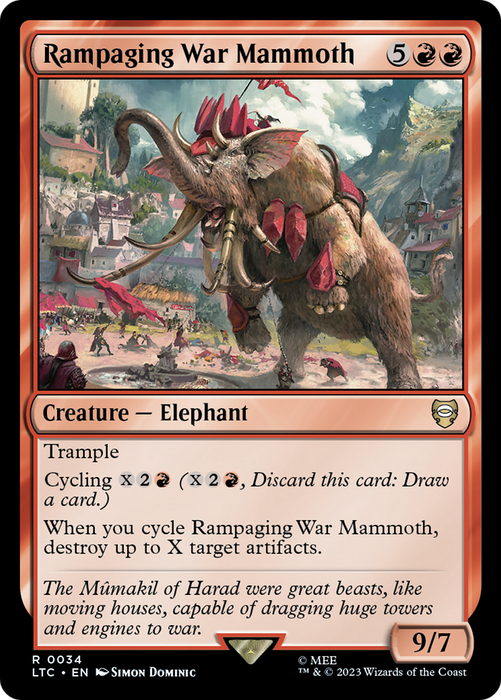 Rampaging War Mammoth (LTC-034) - rare