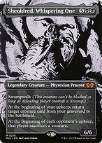 Sheoldred, Whispering One (MUL-016) - mythic: (Showcase) (Borderless) - Foil