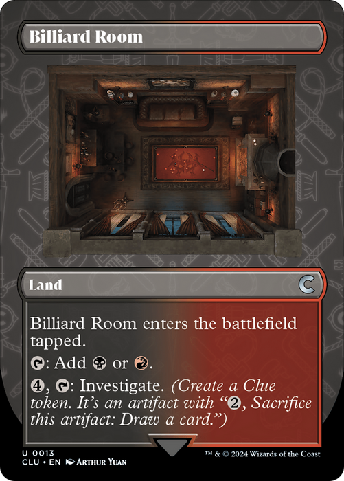 Billiard Room (CLU-013) - uncommon (Borderless)