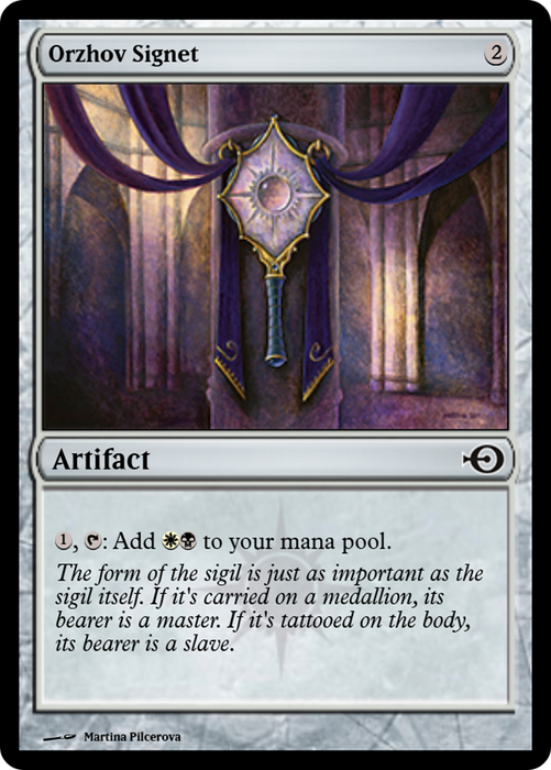 Orzhov Signet (PRM-62399) - common - Foil