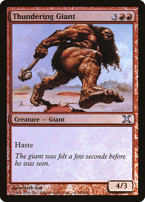 Thundering Giant (10E-243★) - uncommon - Foil