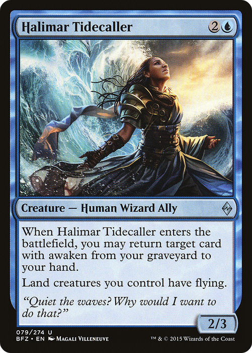 Halimar Tidecaller (BFZ-079) - uncommon - Foil