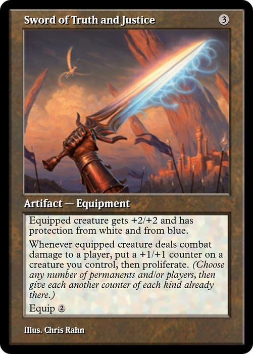Sword of Truth and Justice (PRM-91367) - rare - Foil