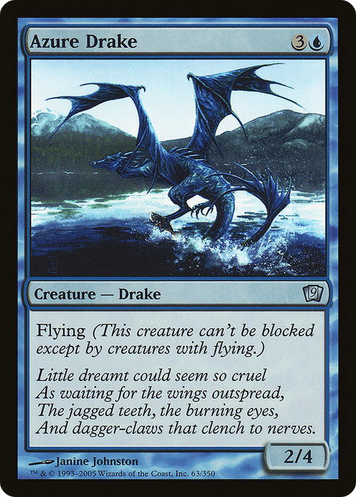 Azure Drake (9ED-63★) - uncommon - Foil