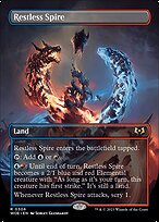 Restless Spire (WOE-306) - rare (Borderless) - Foil