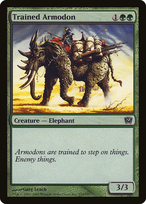 Trained Armodon (9ED-274★) - common - Foil