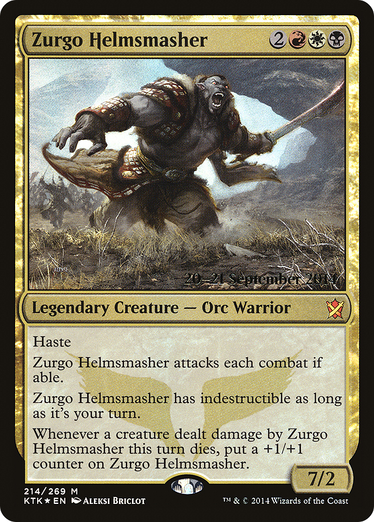 Zurgo Helmsmasher (PRE-214S) - mythic - Foil