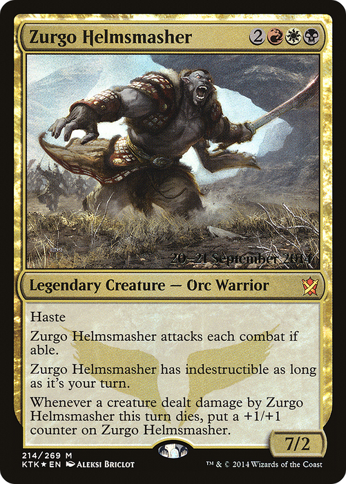 Zurgo Helmsmasher (PRE-214S) - mythic - Foil