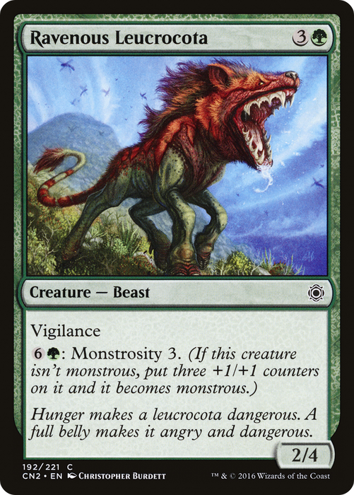 Ravenous Leucrocota (CN2-192) - common - Foil
