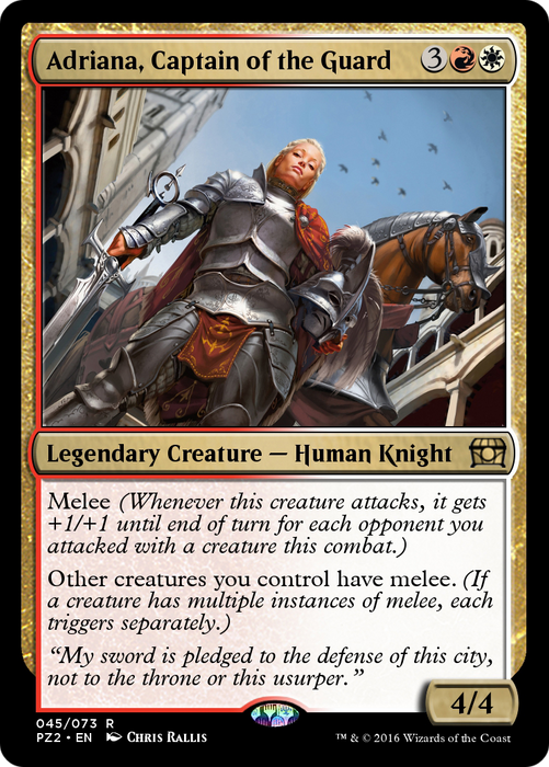 Adriana, Captain of the Guard (PZ2-045) - rare