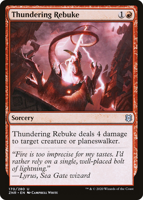 Thundering Rebuke (ZNR-170) - uncommon