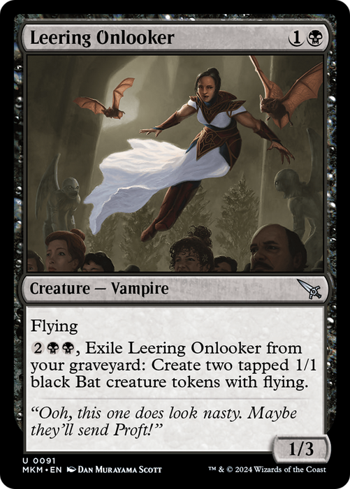 Leering Onlooker (MKM-091) - uncommon - Foil