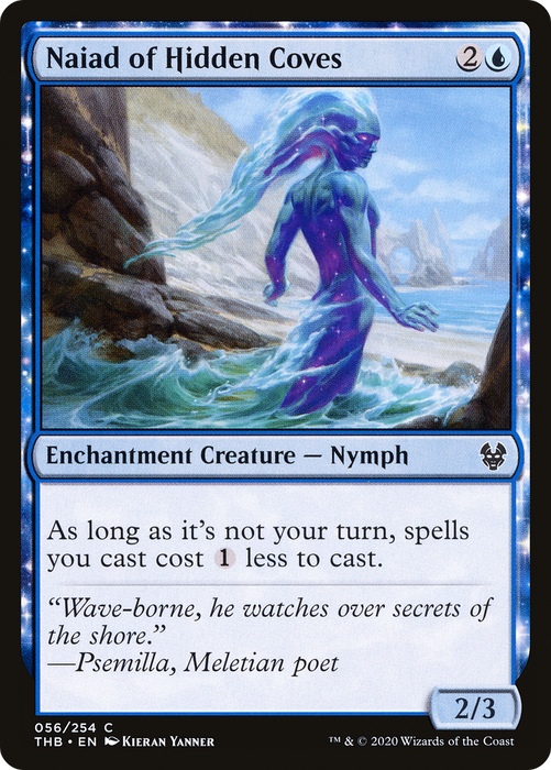 Naiad of Hidden Coves (THB-056) - common: (enchantment)