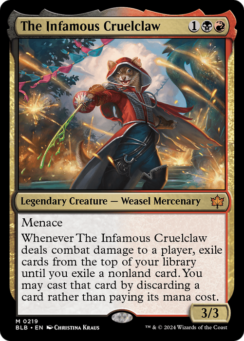 The Infamous Cruelclaw (BLB-219) - mythic - Foil