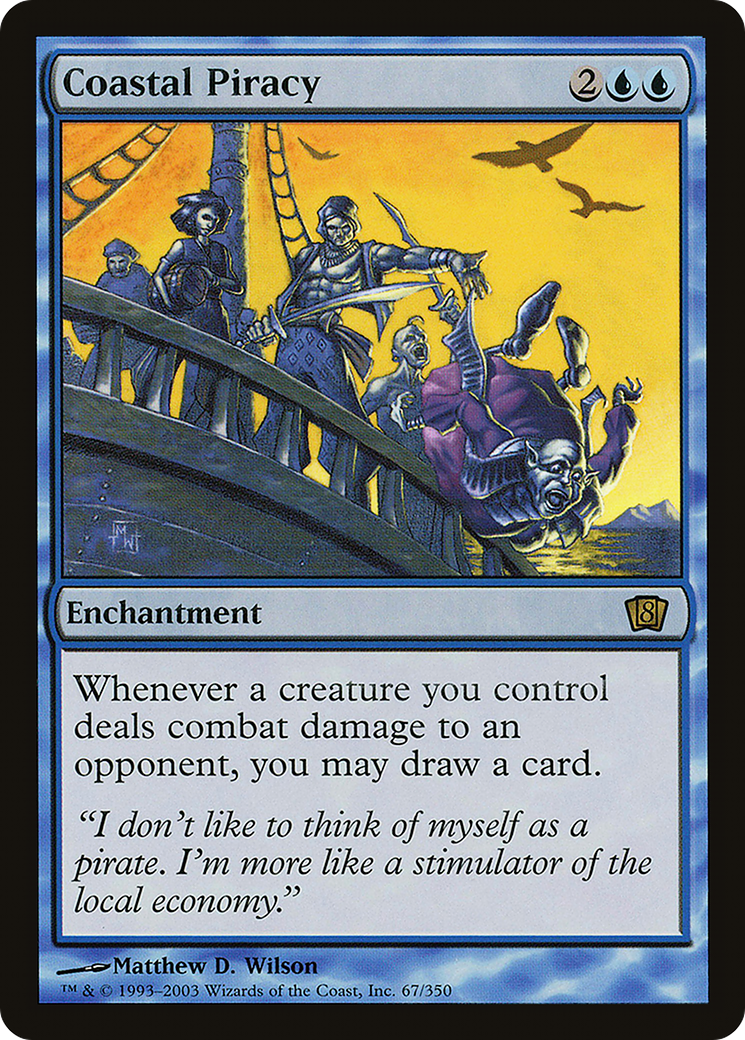 Coastal Piracy (8ED-67★) - rare - Foil