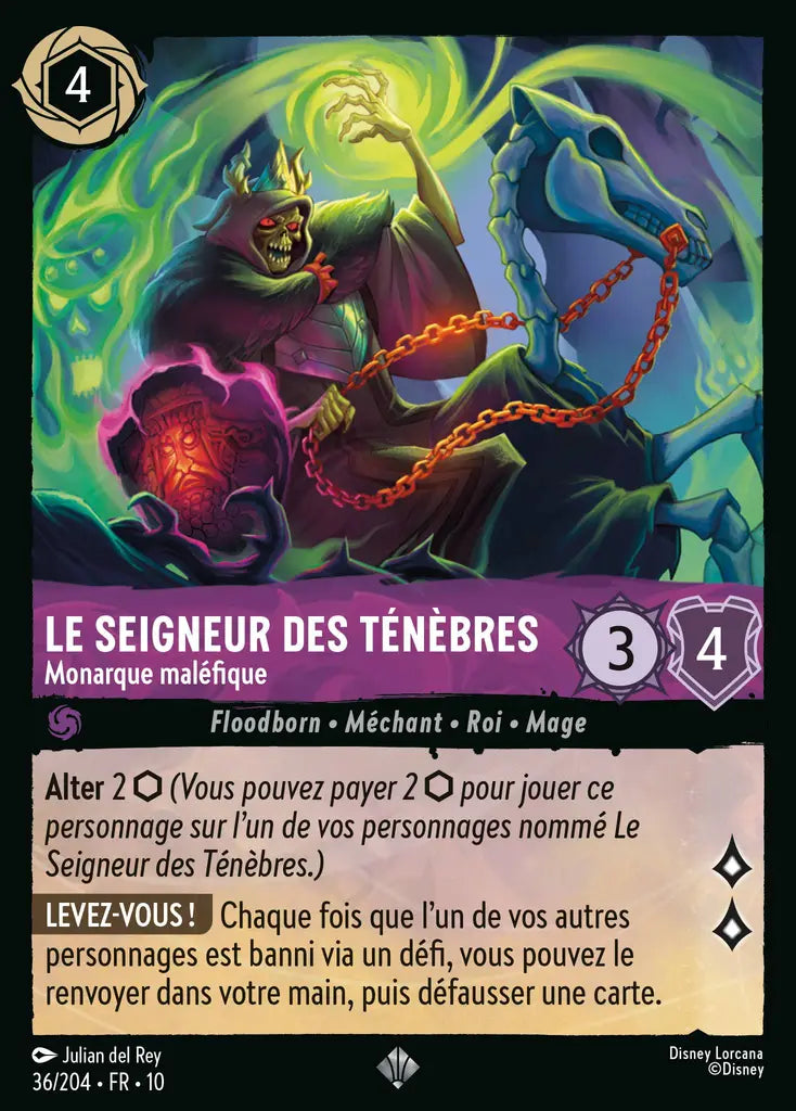 Le Seigneur des Ténèbres - Monarque maléfique (36/204) - LDLP - Très Rare
