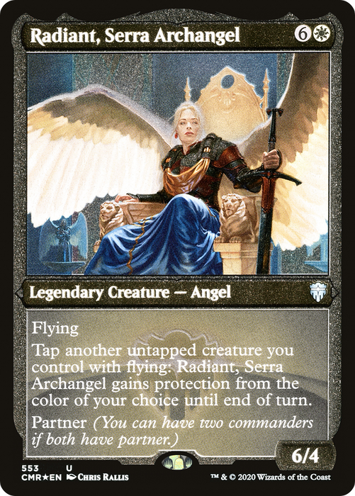Radiant, Serra Archangel (CMR-553) - uncommon - Etched Foil