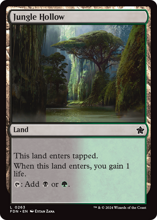 Jungle Hollow (FDN-263) - common - Foil