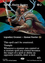 Surrak, Elusive Hunter (TDM-350) - rare: (Showcase) (Borderless) - Foil