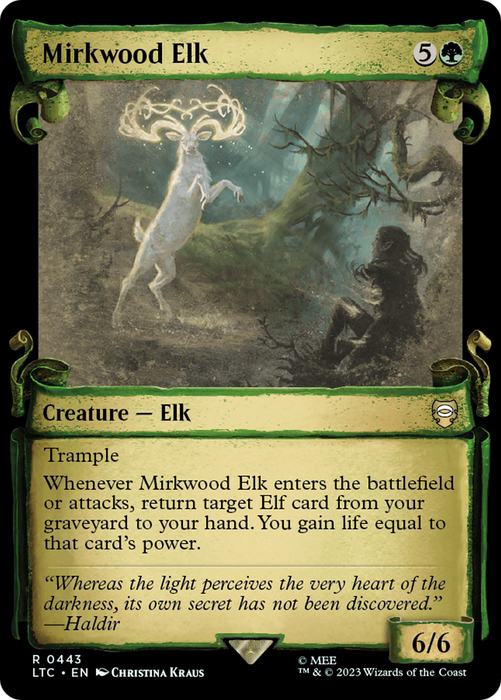 Mirkwood Elk (LTC-443) - rare: (Showcase) - Foil