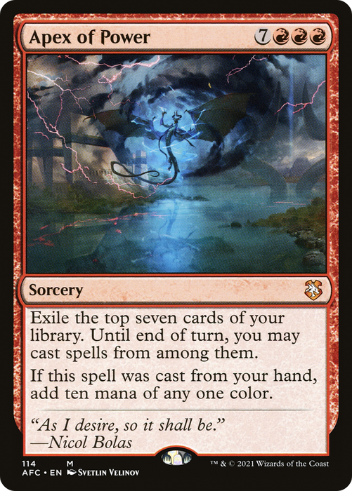 Apex of Power (AFC-114) - mythic