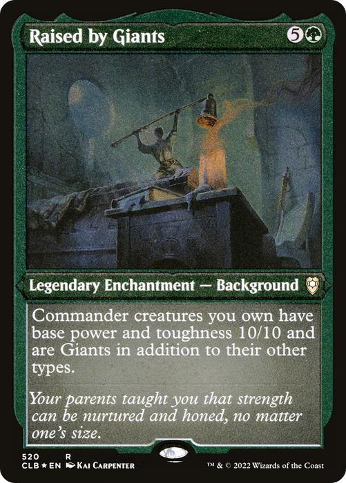 Raised by Giants (CLB-520) - rare - Etched Foil