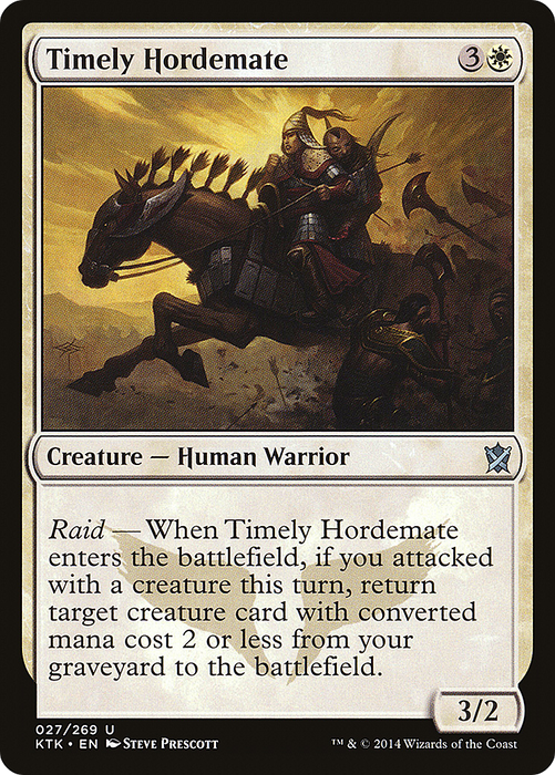 Timely Hordemate (KTK-027) - uncommon