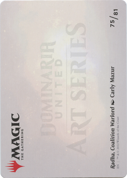 Radha, Coalition Warlord // Radha, Coalition Warlord (ADMU-075) - common (Borderless)