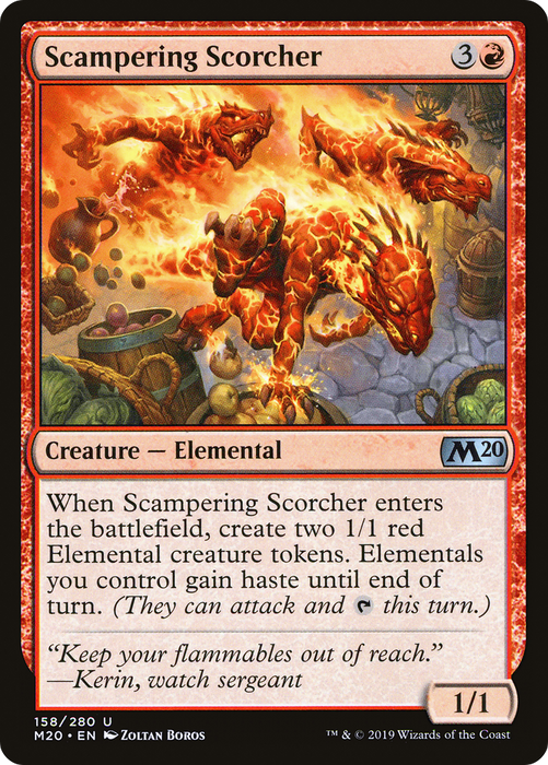 Scampering Scorcher (M20-158) - uncommon - Foil