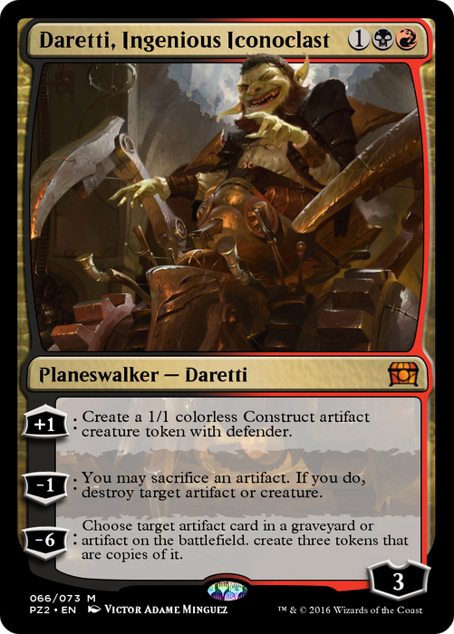 Daretti, Ingenious Iconoclast (PZ2-066) - mythic - Foil
