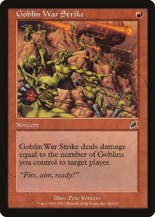 Goblin War Strike (SCG-096) - common - Foil