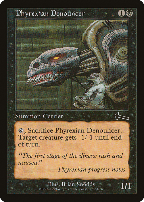 Phyrexian Denouncer (ULG-061) - common - Foil