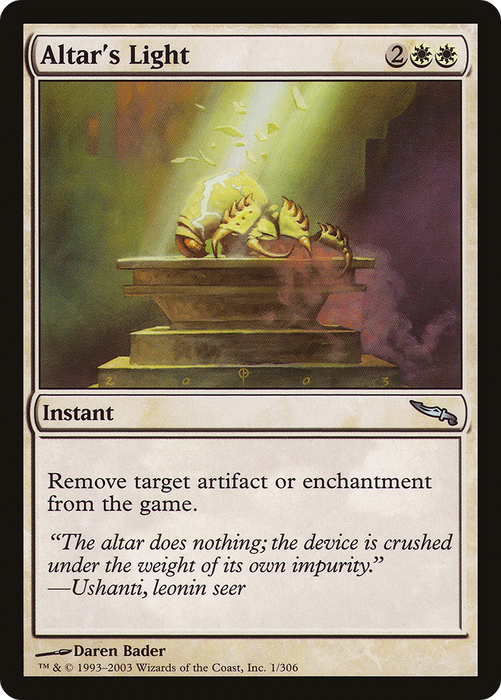 Altar's Light (MRD-001) - uncommon - Foil