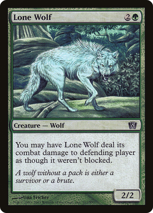 Lone Wolf (8ED-262★) - common - Foil
