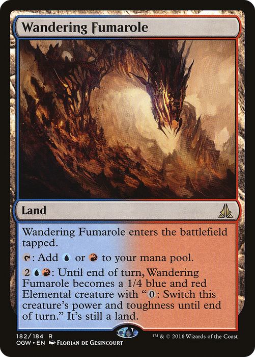 Wandering Fumarole (OGW-182) - rare - Foil