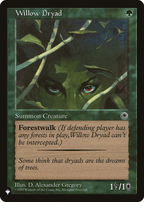 Willow Dryad (LIST-POR-193) - common