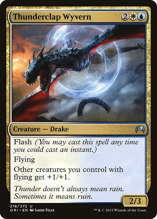 Thunderclap Wyvern (ORI-218) - uncommon - Foil
