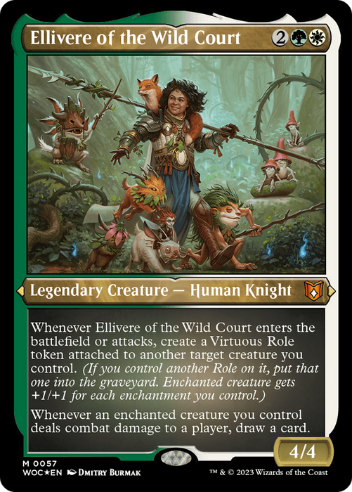 Ellivere of the Wild Court (WOC-057) - mythic - Etched Foil