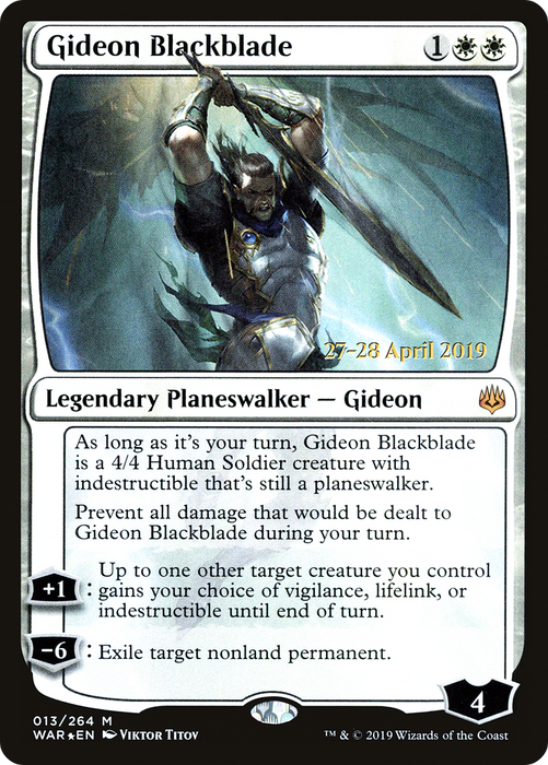 Gideon Blackblade (PRE-13S) - mythic - Foil