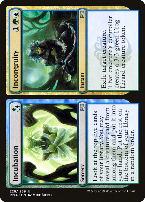 Incubation // Incongruity (RNA-226) - uncommon - Foil