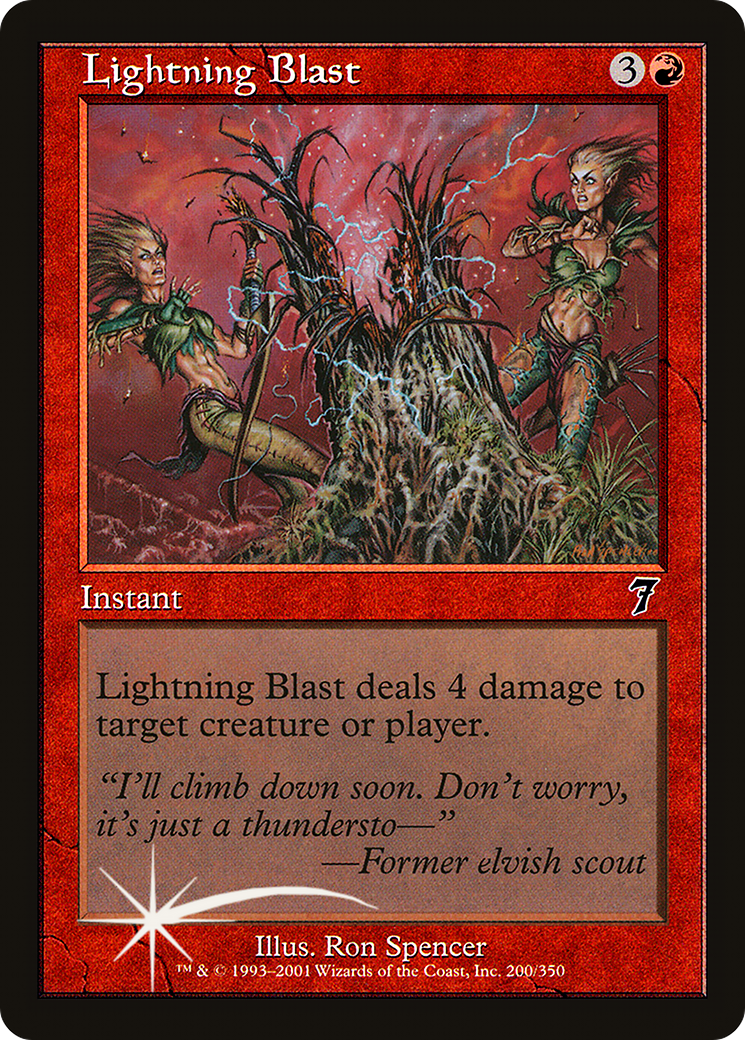 Lightning Blast (7ED-200★) - common - Foil