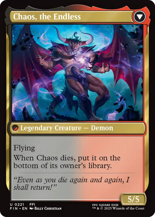 Garland, Knight of Cornelia // Chaos, the Endless (FIN-221) - uncommon